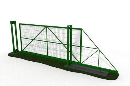 ворота откатные 3D